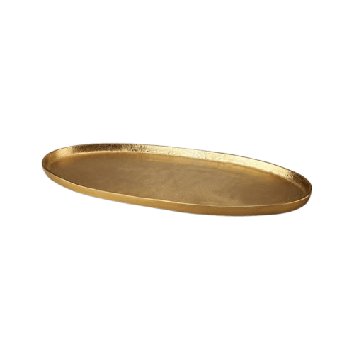 ALUMINIUM LONG SERVING TRAY (GOLD)